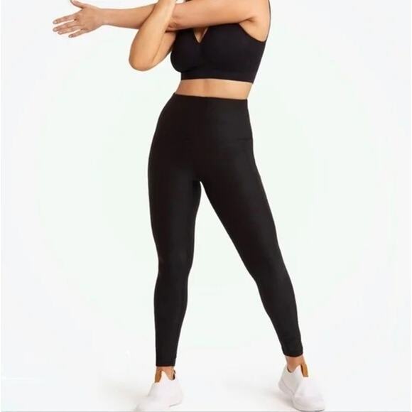 SHAPERMINT EMPETUA NIP $58 High-Waisted Shaping Legging Black Size 2XL - Picture 3 of 5